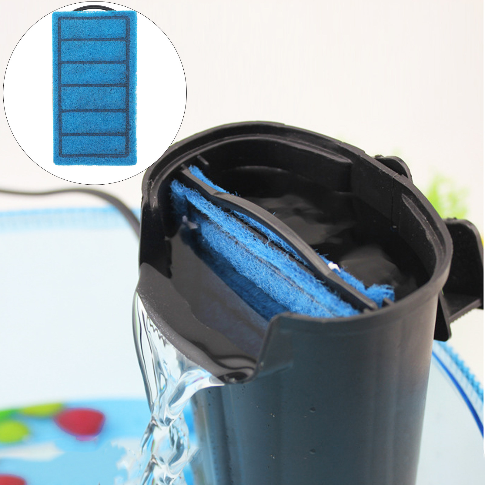 Aquarium Planted Tank Filter - แผ่นกรองตู้ปลา 3 ชิ้น ฟองน้ำความหนาแน่นสูงระดับพรีเมียม สำหรับตู้ปลา น้ำจืด