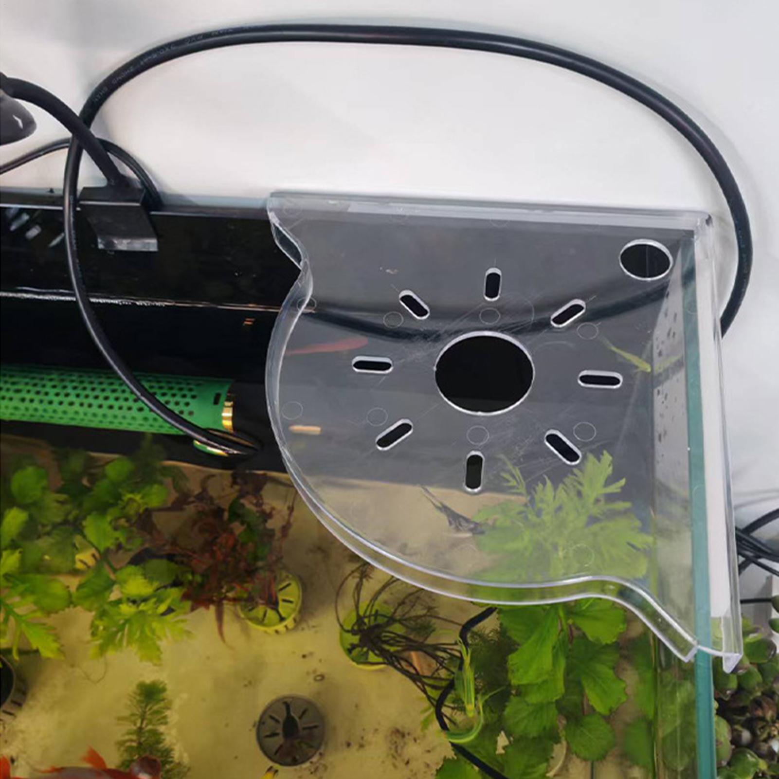 Aquarium Plants Live - ชั้นวางของมุมตู้ปลาแบบสามเหลี่ยม ที่วางต้นไม้ในตู้ปลา ติดตั้งง่าย ไม่ต้องเจาะ ตัวที่วางต้นไม้ในตู้ปลาแบบใส ตกแต่งสวยงาม