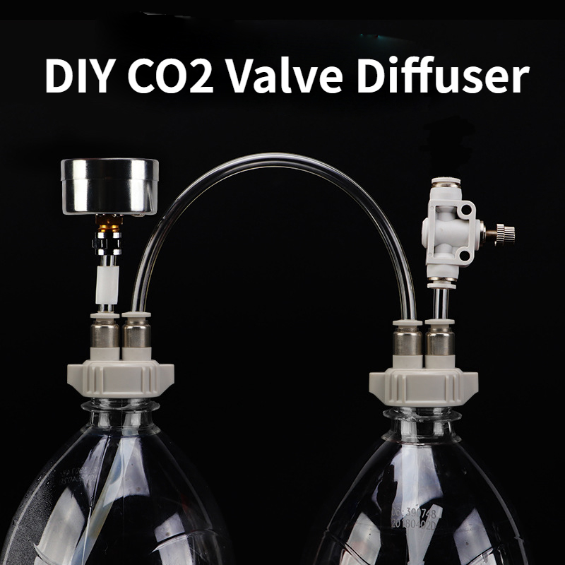 DIY CO2 วาล์ว Diffuser Aquariu - Aquarium Liquid Carbon บทวิจารณ์และราคา