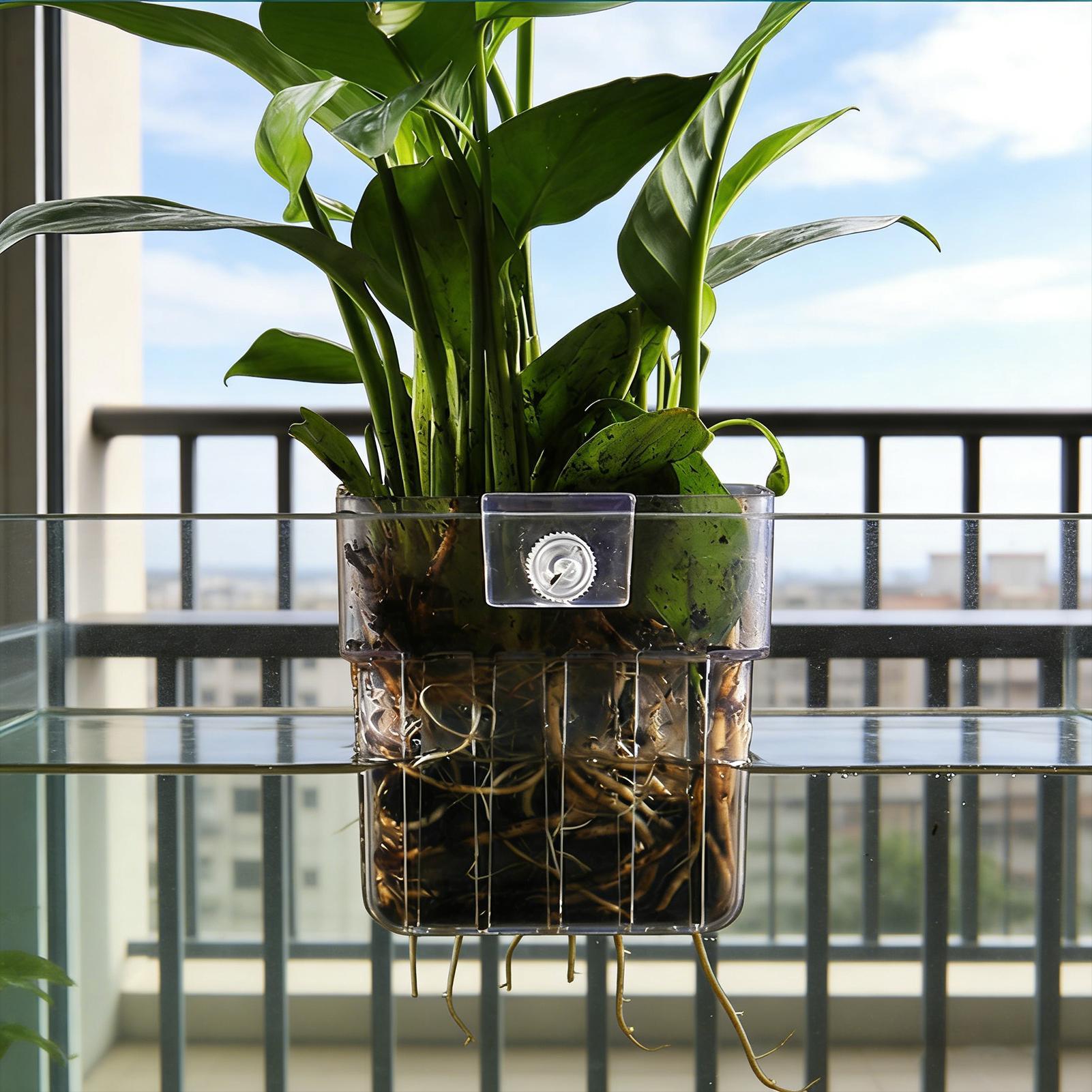 กระถางปลูกพืชแบบแขวนโปร่งใสสำห - Plant Aquarium Pot บทวิจารณ์และราคา