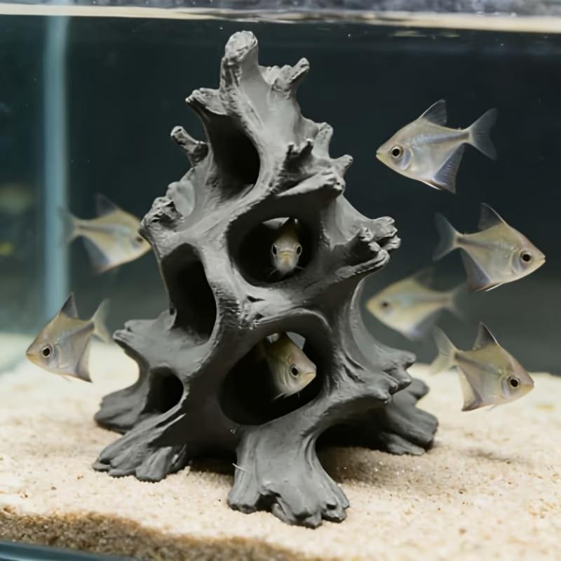 ถ้ำปลาไม้ลอยธรรมชาติแบบซ่อนรูห - Aquarium Plant Substrate บทวิจารณ์และราคา