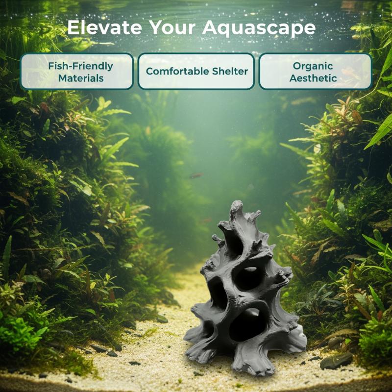 ถ้ำปลาไม้ลอยธรรมชาติแบบซ่อนรูห - Aquarium Plant Substrate บทวิจารณ์และราคา